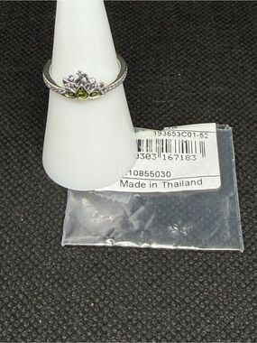 Pandora Disney’s Princess Tiana Tiara Ring - 193653C01-52 Ring Size 6
